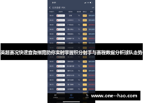 英超赛况快速查询指南助你实时掌握积分射手与赛程数据分析球队走势 英超赛况快速查询指南助你实时掌握积分射手与赛程数据分析球队走势